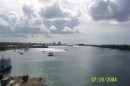 Picture_0333a1 * Cruise ships docked in Nassau Harbor: The view from atop the Paradise Island Bridge * 2160 x 1440 * (522KB)